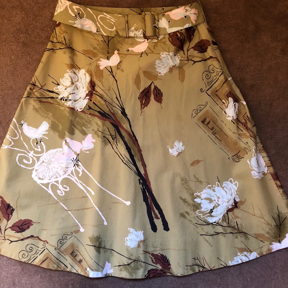 Odille A line summer skirt knee length